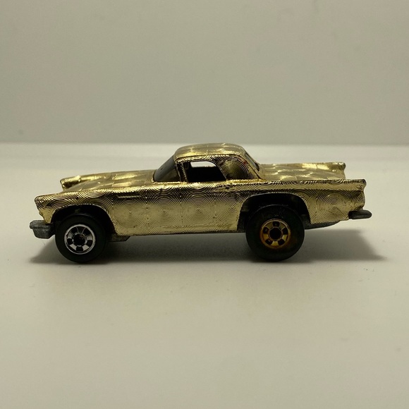 1977 Hot Wheels Ford Thunderbird T-Bird Gleam Team Gold Chrome Car - Picture 3 of 6